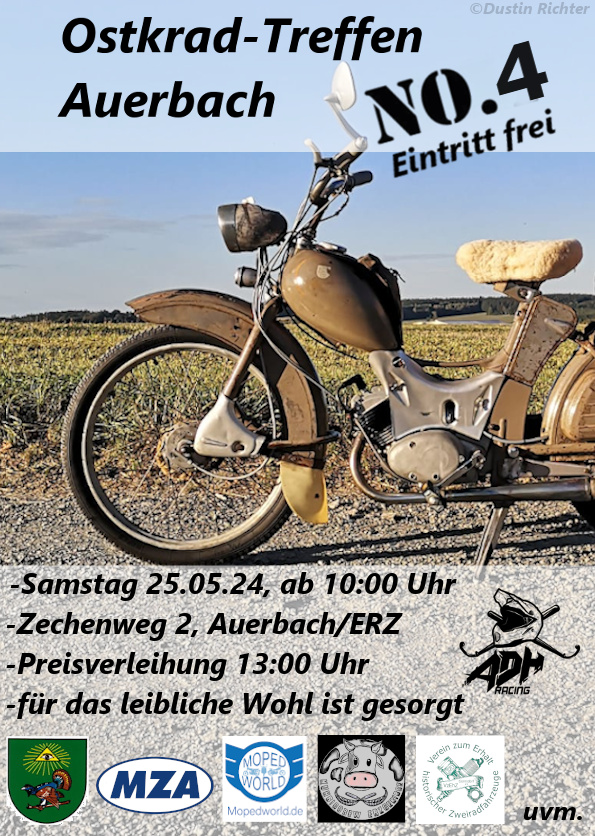 ADH Racing Auerbach Plakat 4 Ostkradtreffen am 25 05 2024