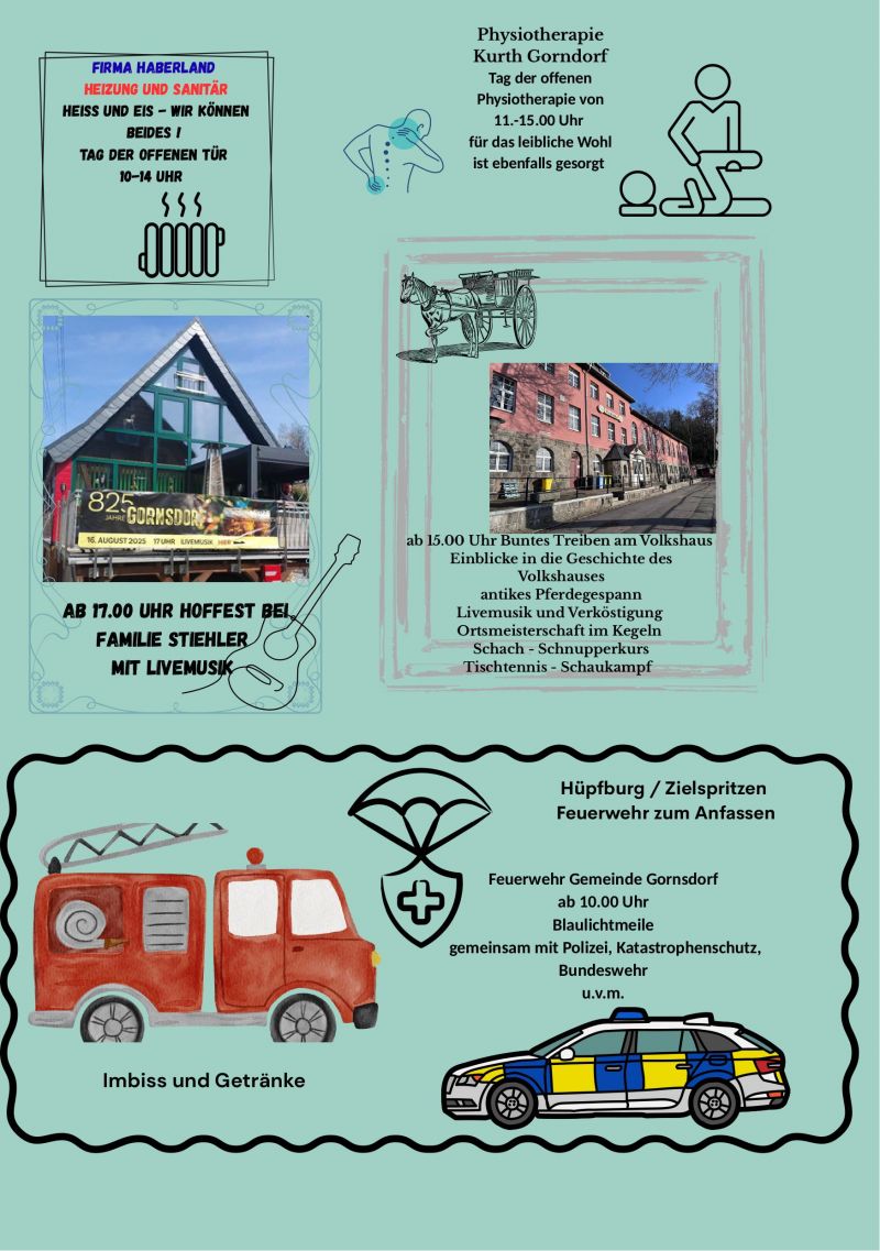 16 08 2025 825 Jahrfeier Gornsdorf Plakat Gornsdorf prñsentiert sich am 16 08 2025 Seite 2