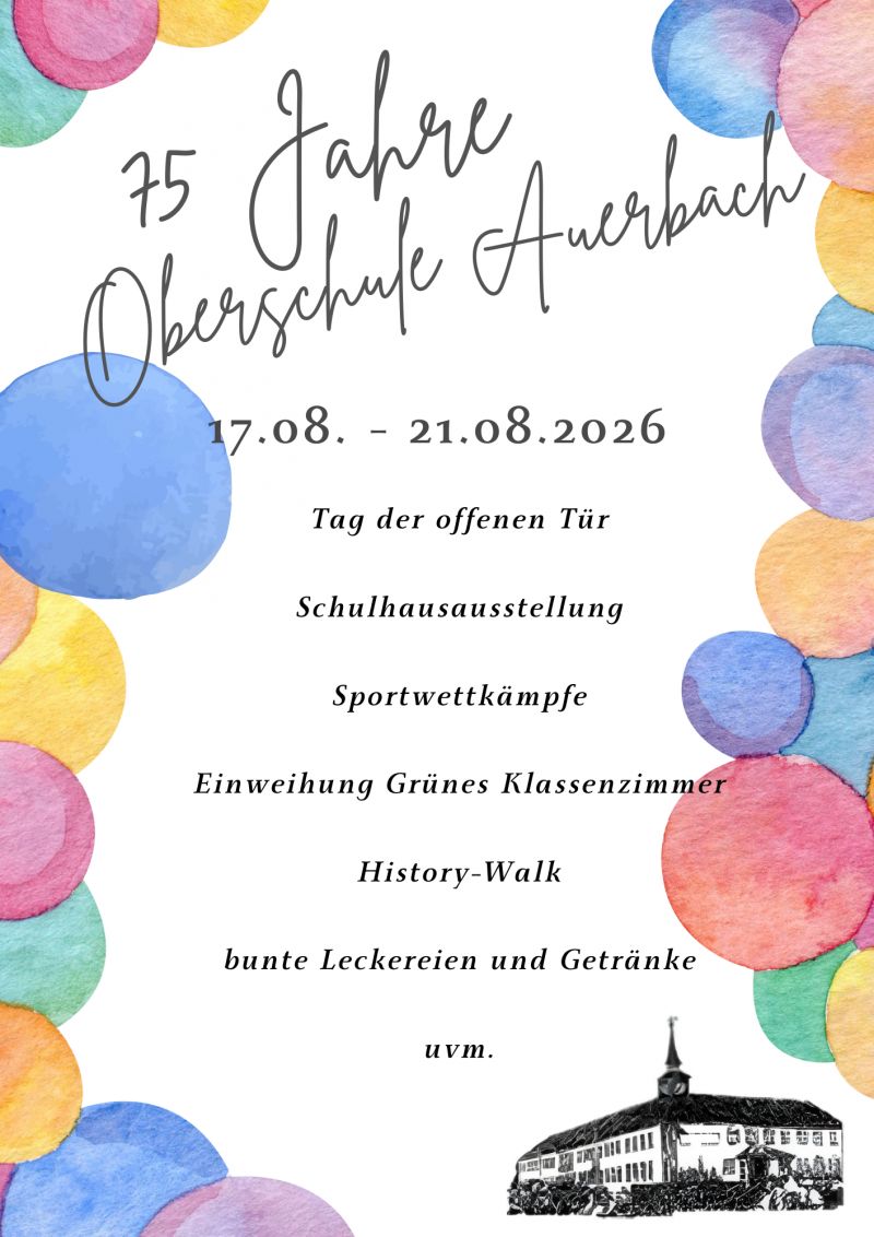 Ankündigung Jubiläum