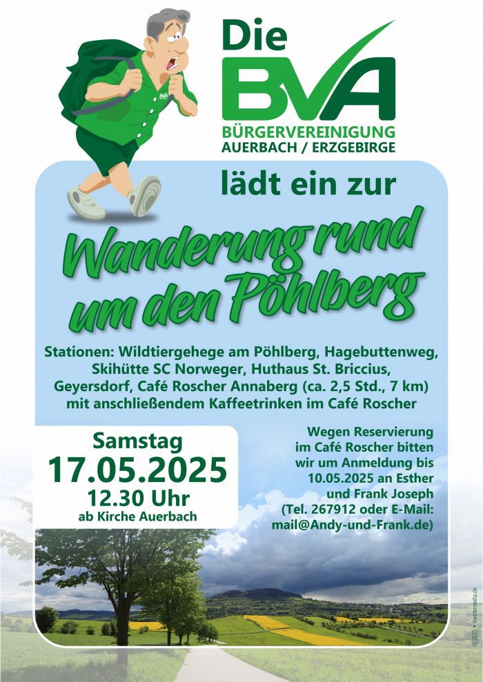 BVA e V Plakat Wanderung am 17 05 2025