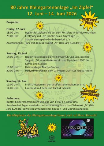 Kleingartenverein Im Zipfel Plakat 80 Jahre Kleingartenverein Seite2