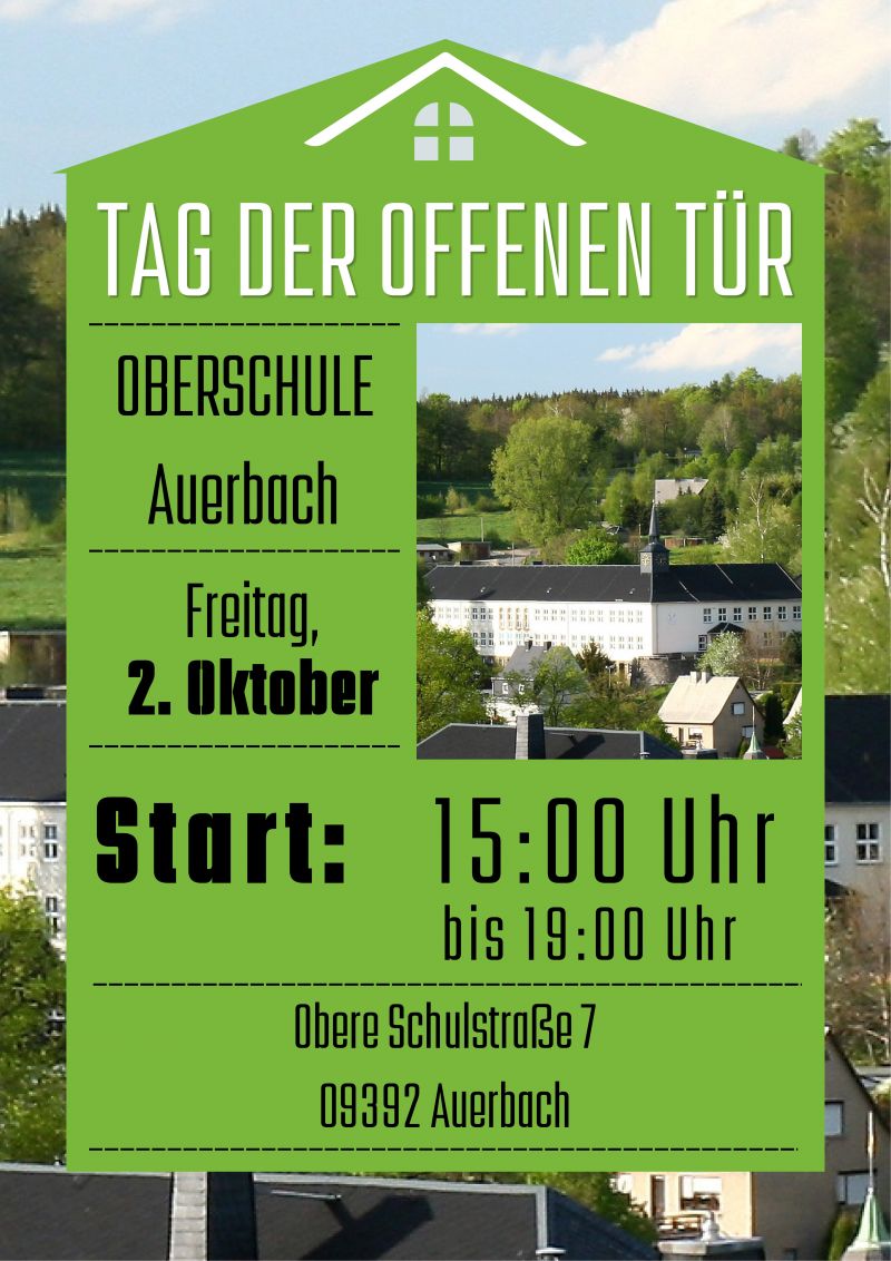 Oberschule Auerbach Tag der offenen Tür am 02 10 2026