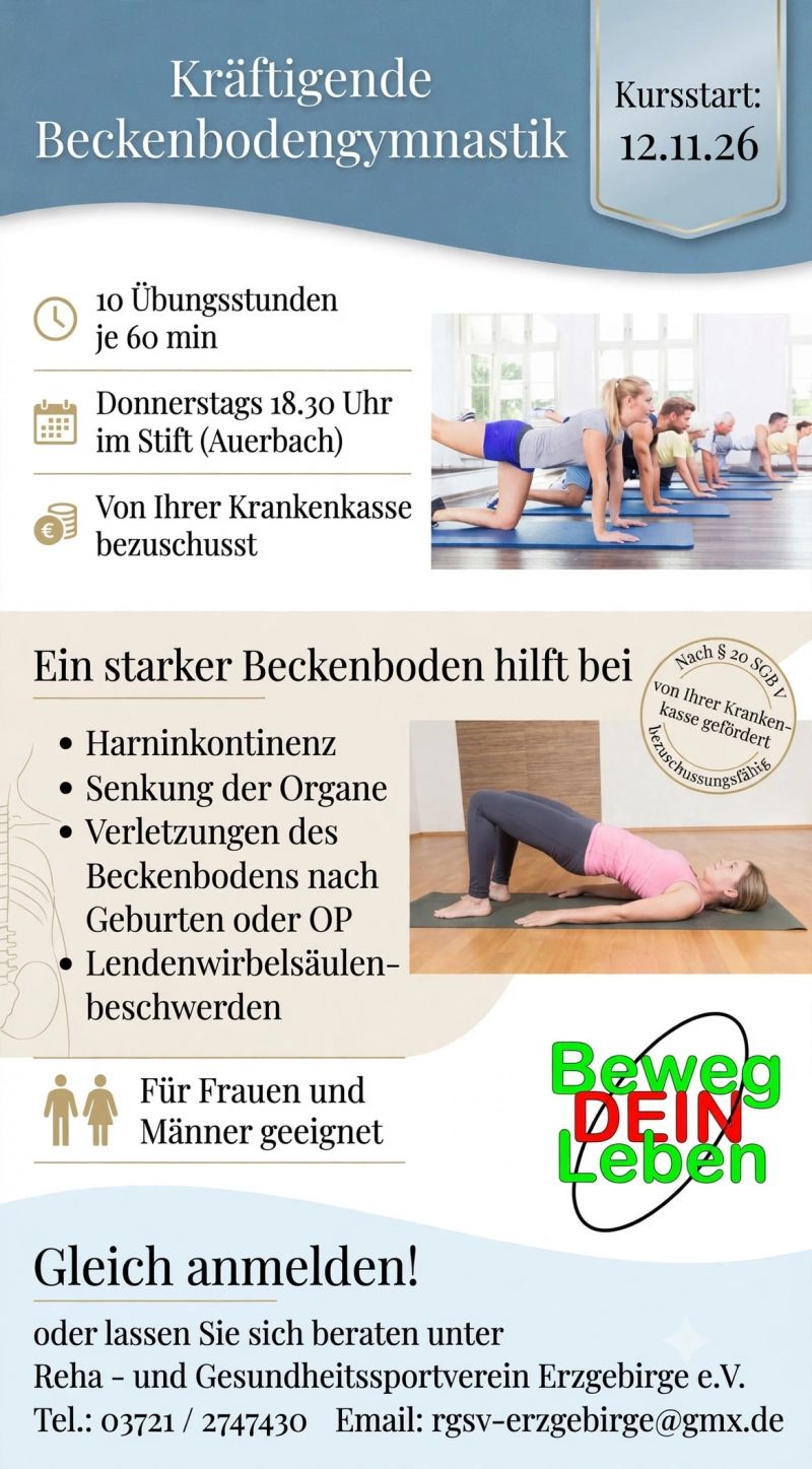 RGSV Plakat Beckenbodengymnastik Start 12 11 2026