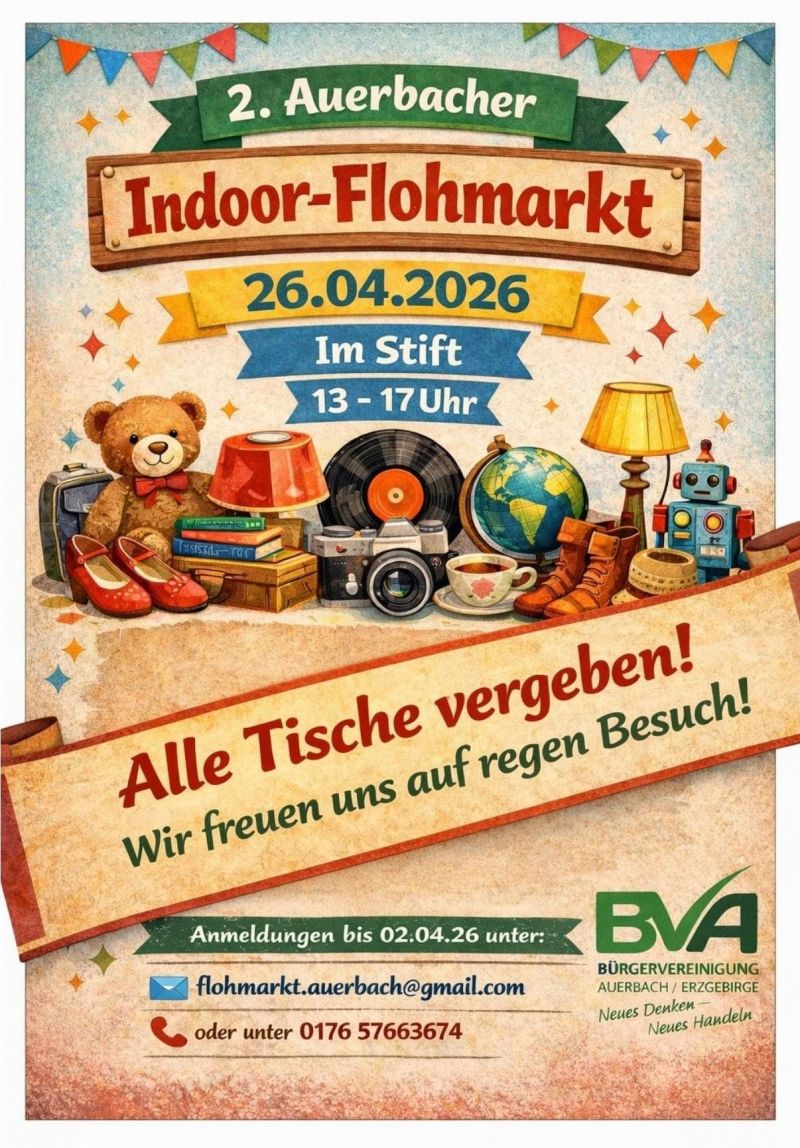 Update Indoor Flohmarkt am 26 04 2026